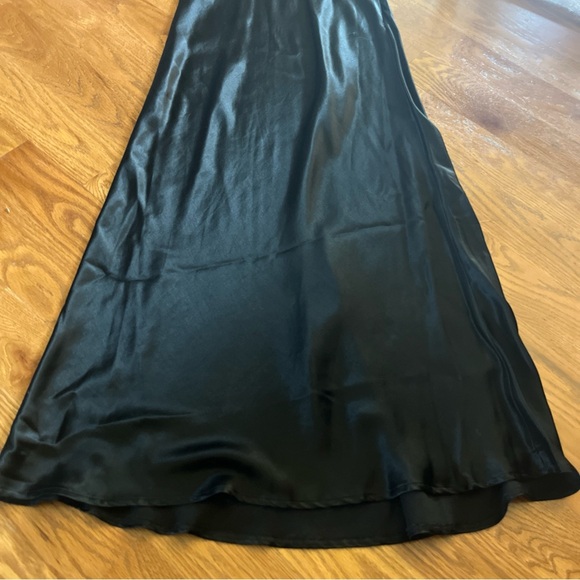 Vintage R Wear Rampage Black Satin Velvet Maxi Dress 90s Y2K Whimsigoth Sz 5 - Picture 11 of 11